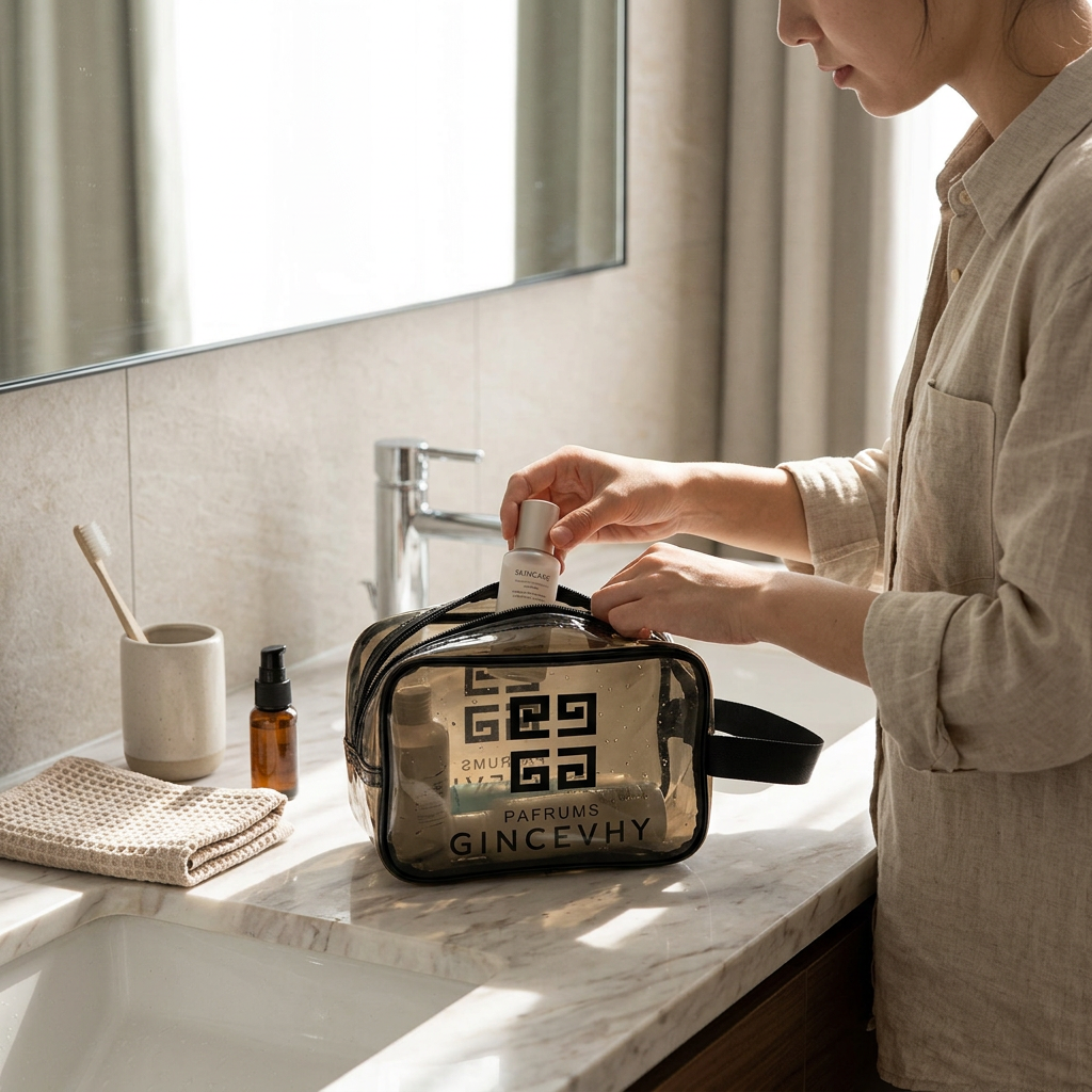 Custom Logo Korean Waterproof Travel Toiletry Bag