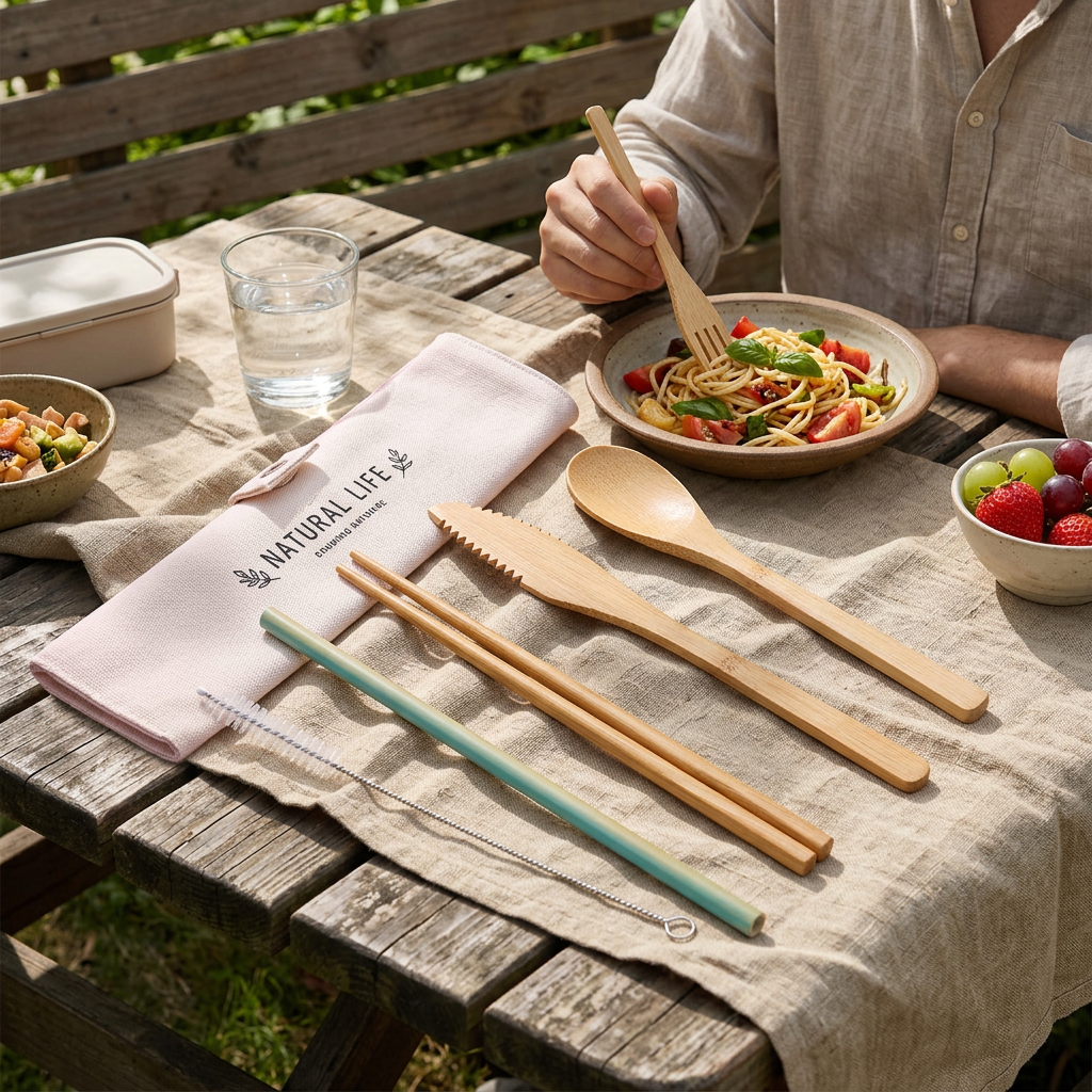 Custom Logo Japanese Wooden Tableware Six-piece Set