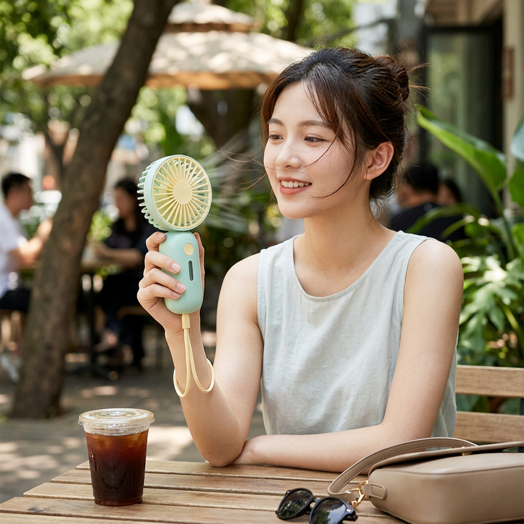 Custom Logo Cool Handheld Small Fan