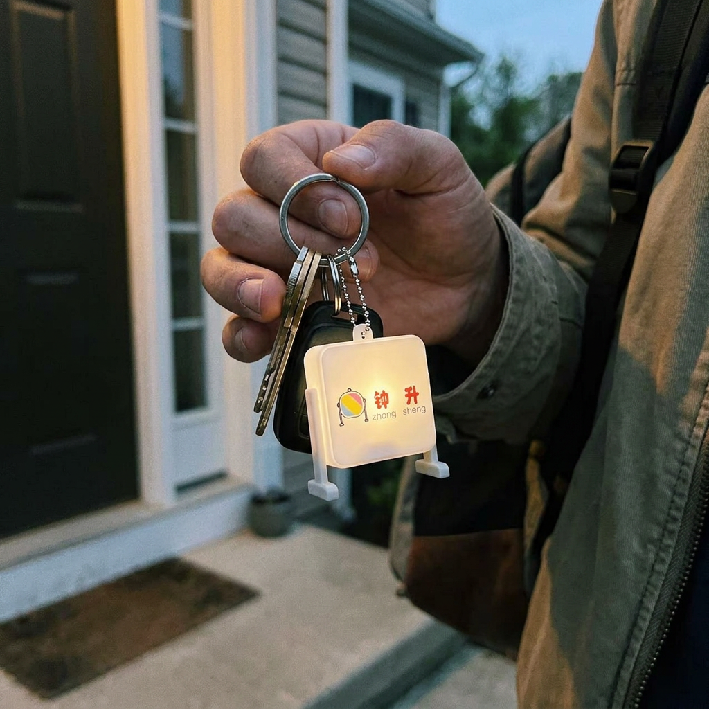 Custom Logo Luminous Light Box Keychain