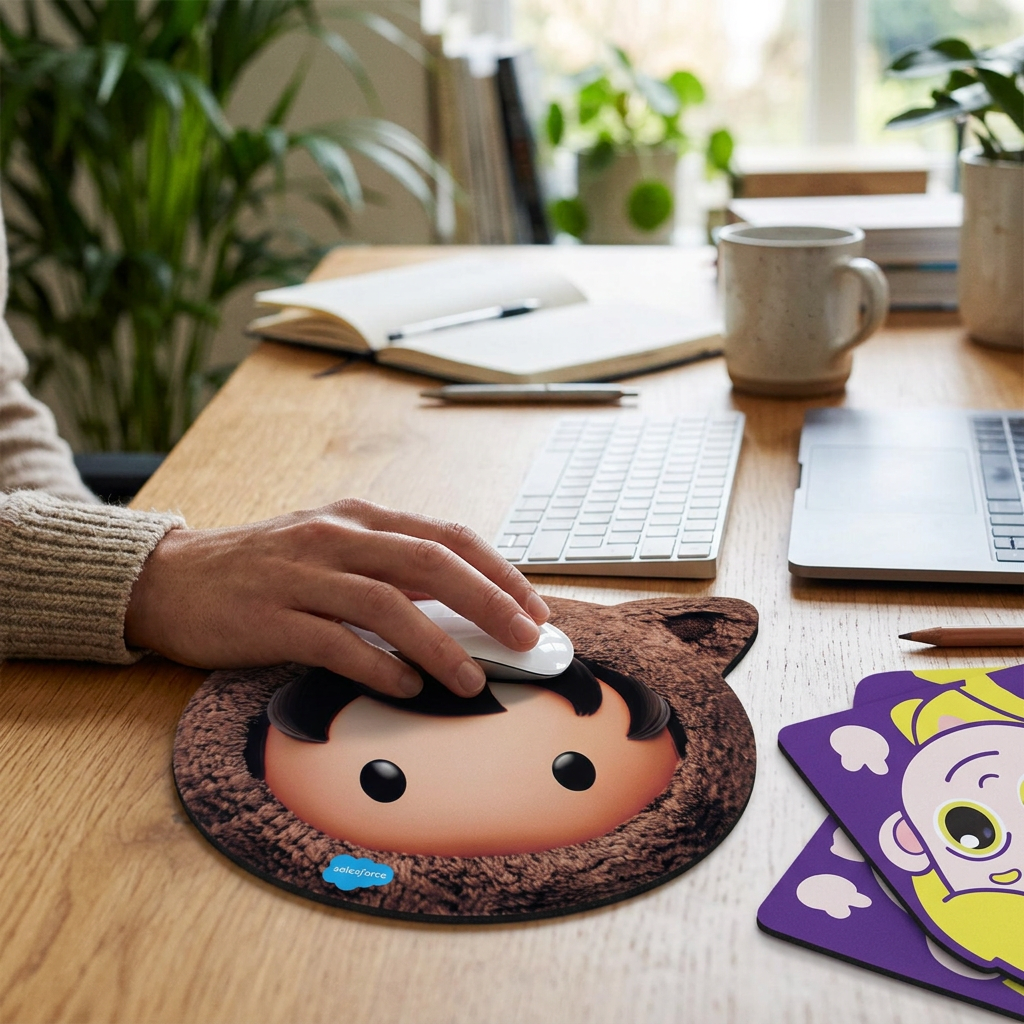 Custom Logo Advertising Rubber Table Mat Mouse Pad