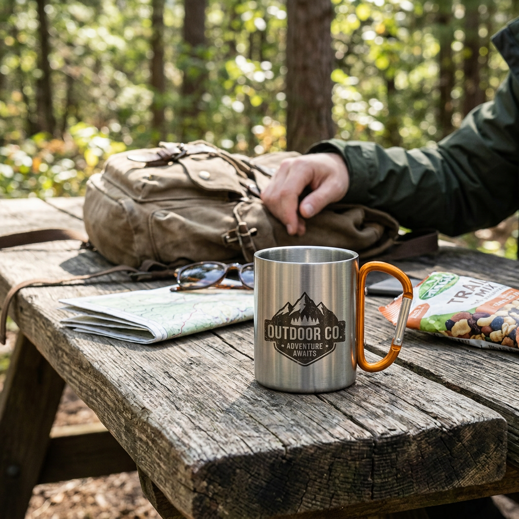 Custom Logo Carabiner Mug