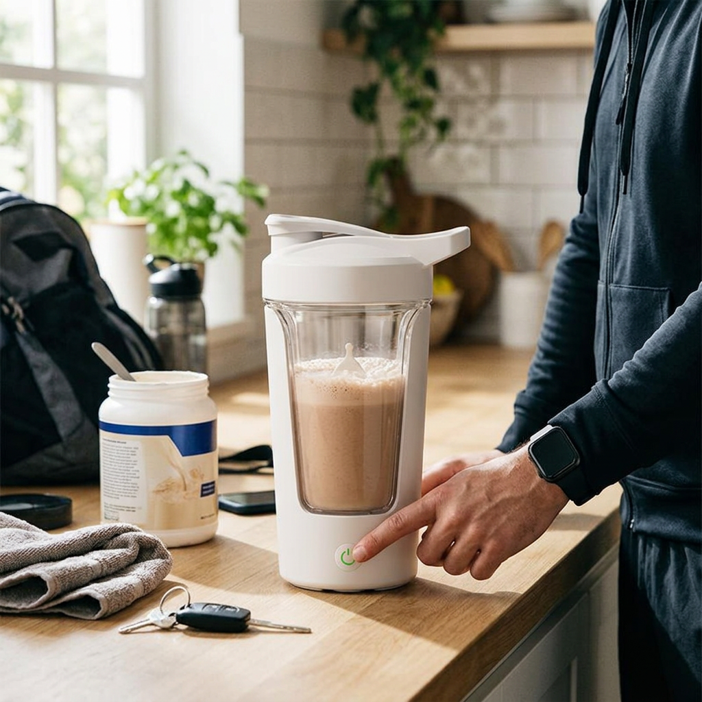 Custom Logo Handle Shaker Cup Mixing Cup