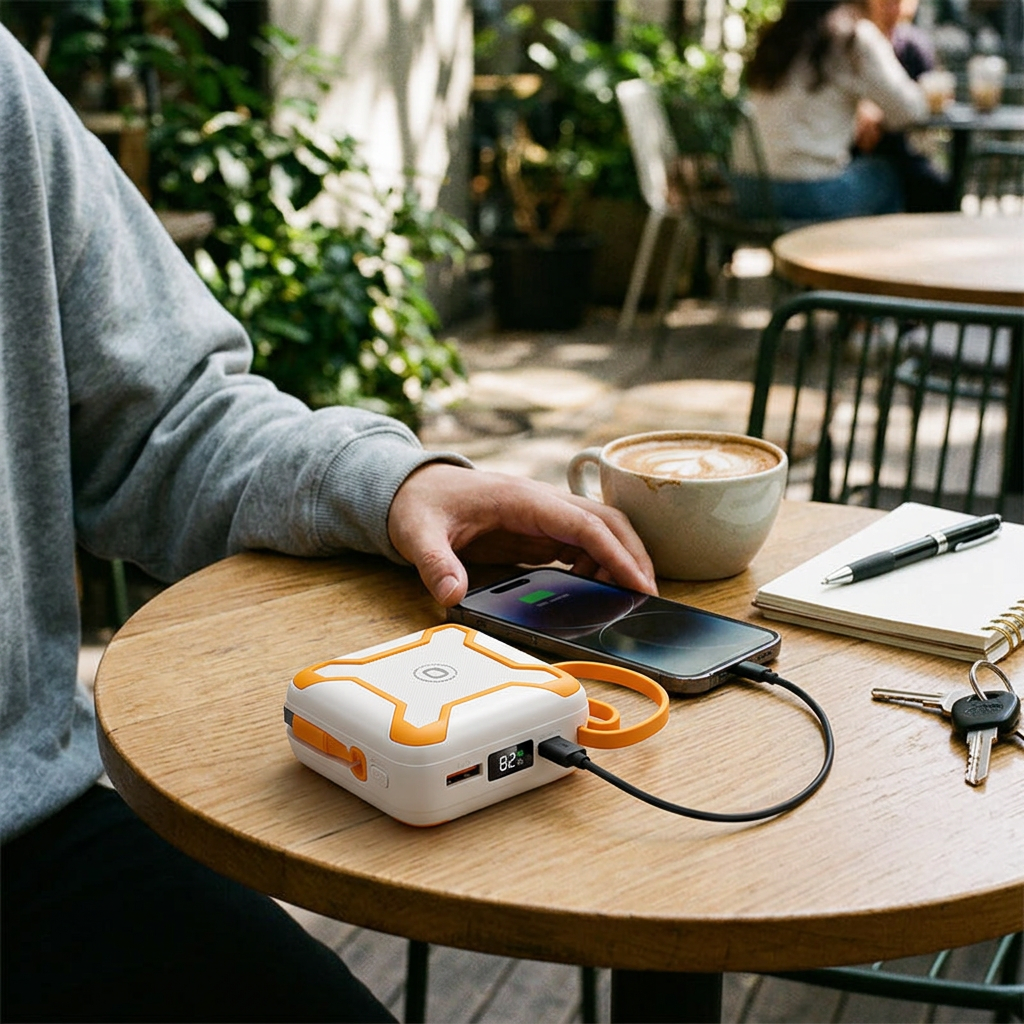 Custom Logo Small and Contrasting Power Bank