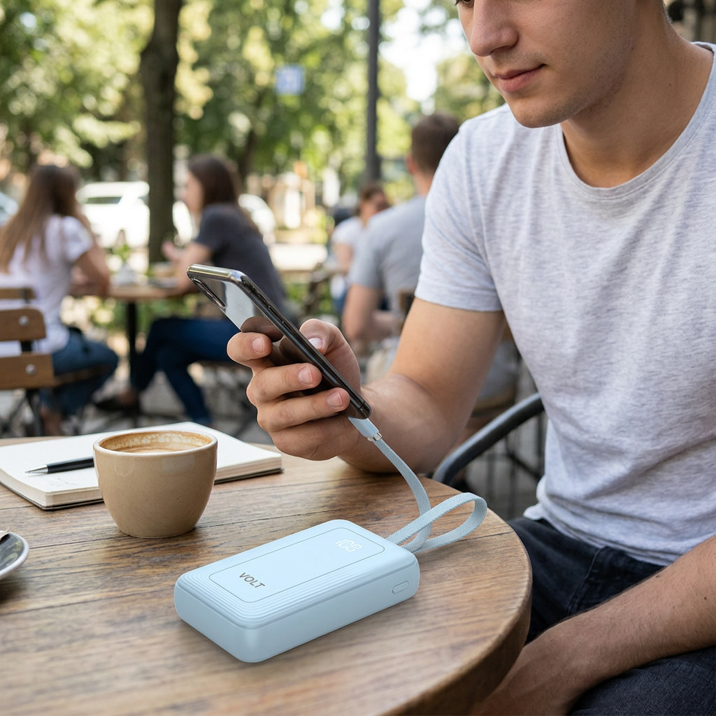 Custom Logo Dual-wire Portable Power Bank
