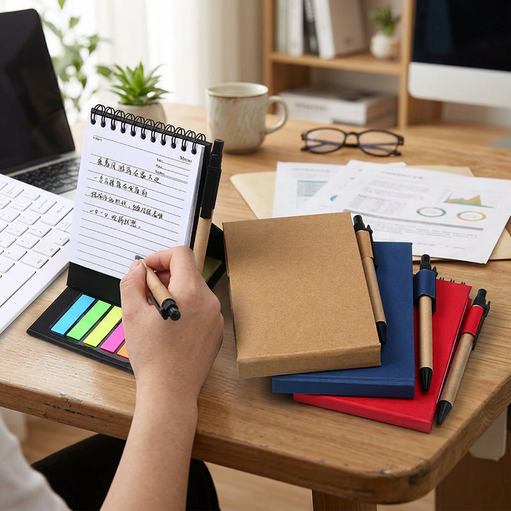 Custom Logo Office Coil Combination Notebook