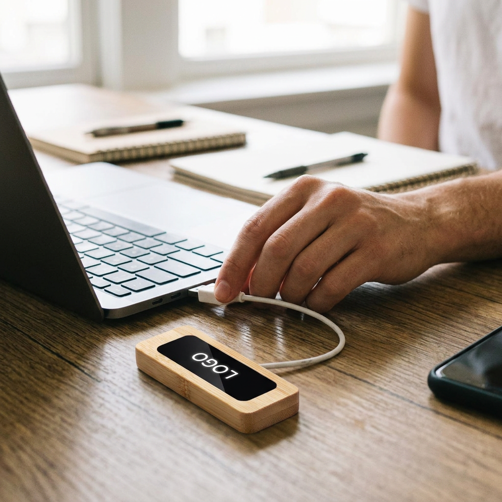 Custom Logo Fast Charging Environmentally Friendly Bamboo and Wood Data Cable