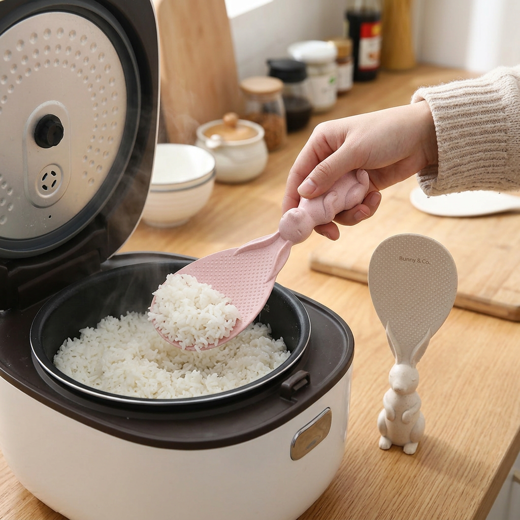 Custom Logo Upright Animal-shaped Rice Spoon