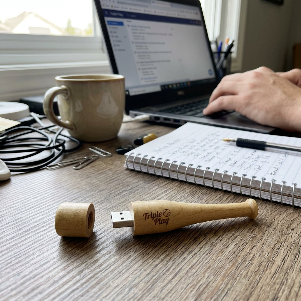 Custom Logo Baseball-shaped Flash Drive