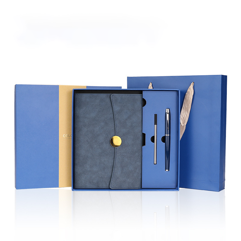 Custom Logo Round Buckle Notebook Advertising Pen Gift Box | Premium Corporate Gifts and Custom Gifts