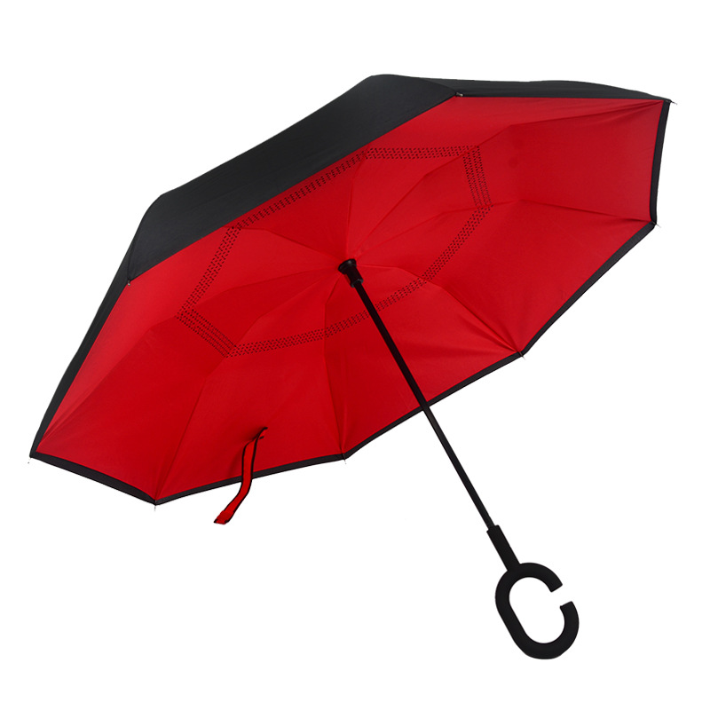 Rainbow Non-Dripping Reverse Umbrella, view 8 of 11