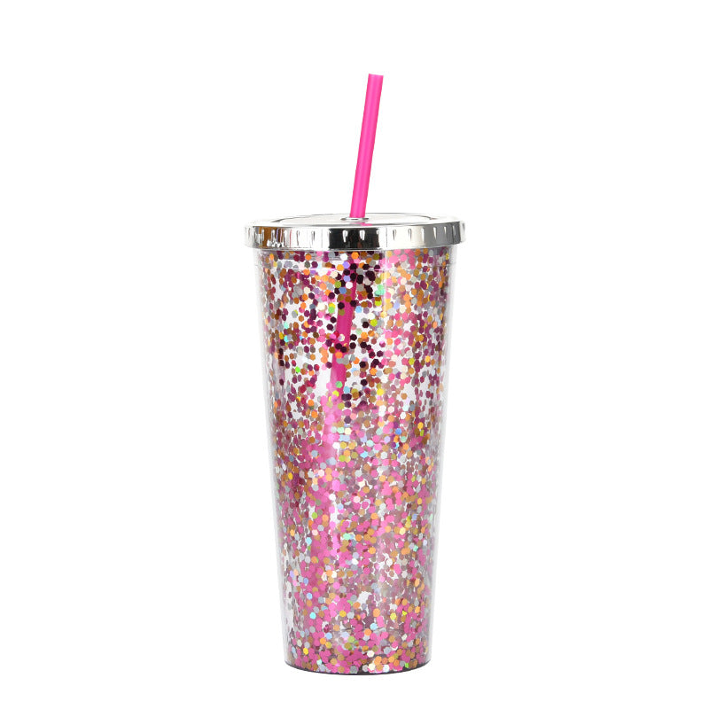 Shiny Sequin Straw Cup, view 20 of 24